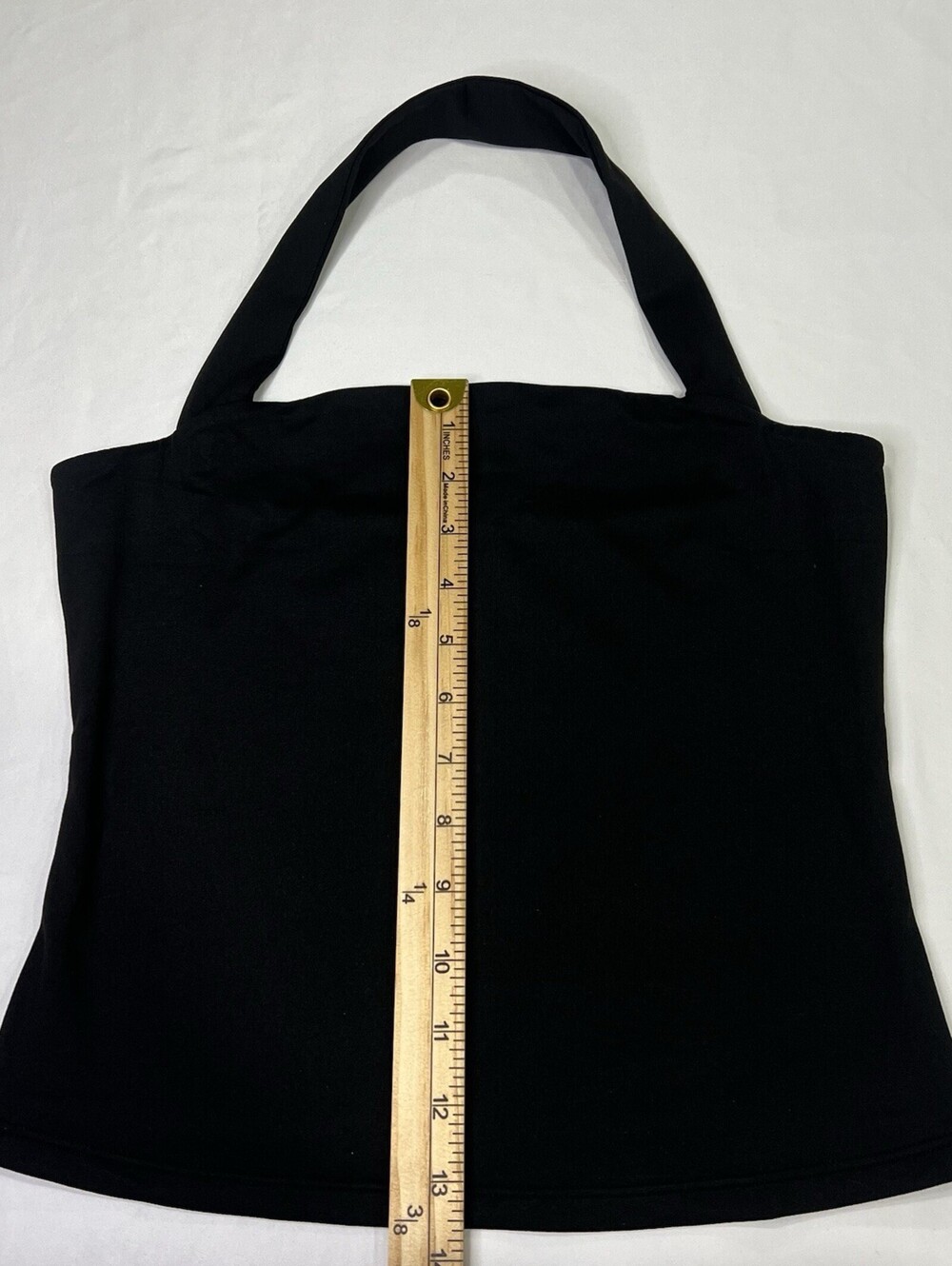 Trendy Queen Women’s Black Halter Top Size S Sleeveless Stretch Going Out Top - Picture 4 of 9
